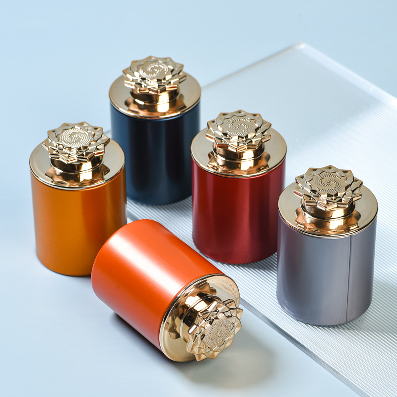 批发便携迷你一泡装小罐茶叶铁罐马口铁圆形密封小号茶叶包装罐