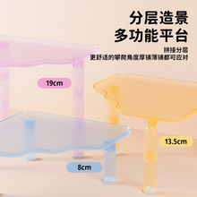 【现货秒发】仓鼠平台笼内二层水晶平台金丝熊窝阁楼玩具造景用品