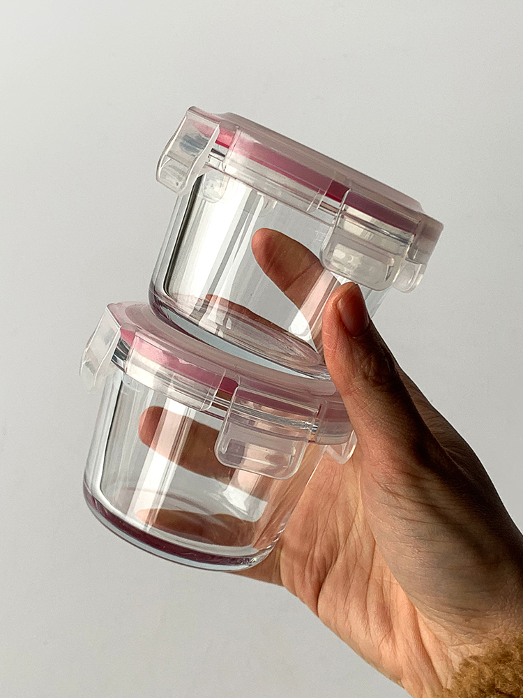 High Borosilicate Glass Preservation Box Sealed Jar Baby Small Food Bowl Storage High Temperature Heating Refrigerator Freezing Mini
