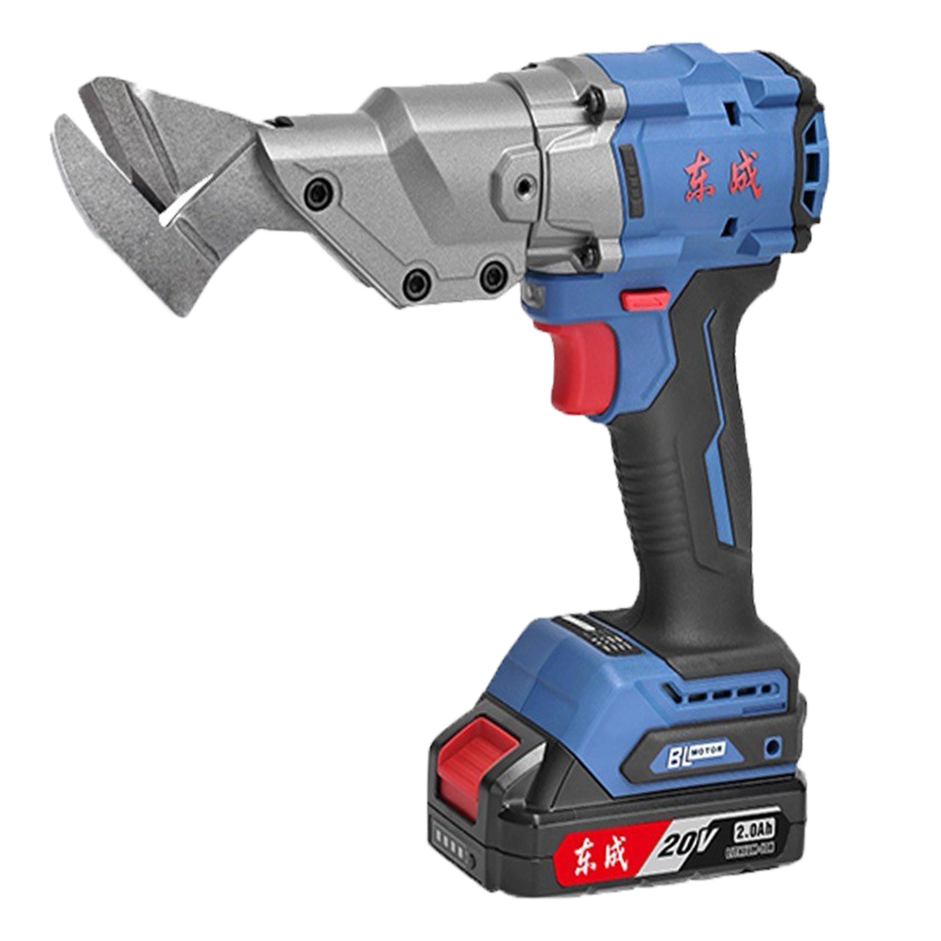 Dongcheng 20V tijeras eléctricas de litio DCJJ1.6 acero inoxidable hoja de acero blando tijeras eléctricas de mano metálicas