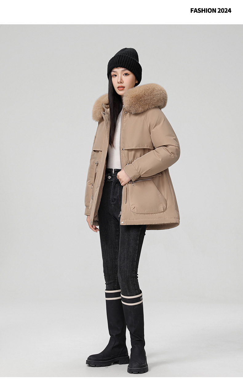 Foreign trade plus veet overcomes women's long 2024 new winter style jacket, slimming and thickening cotton coat, small_voghion.com