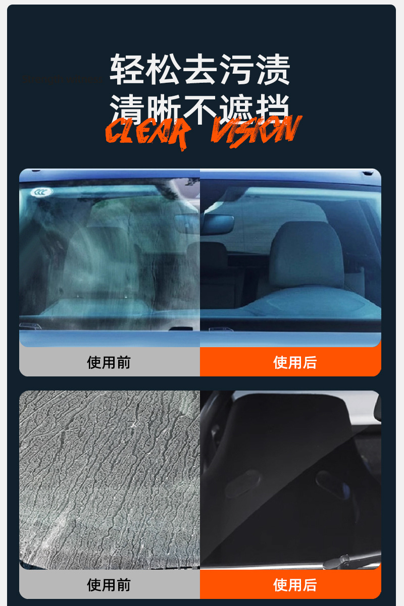 Debedi 3.0 Aurora Oil Film Cleaner for Car Glass with Extended Handle for Stain Removal and Fog Removal