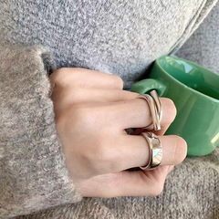 Instagram popular ring for women, Korean-style minimalist and cool fashion finger ring, trendy adjustable open ring that won't fade