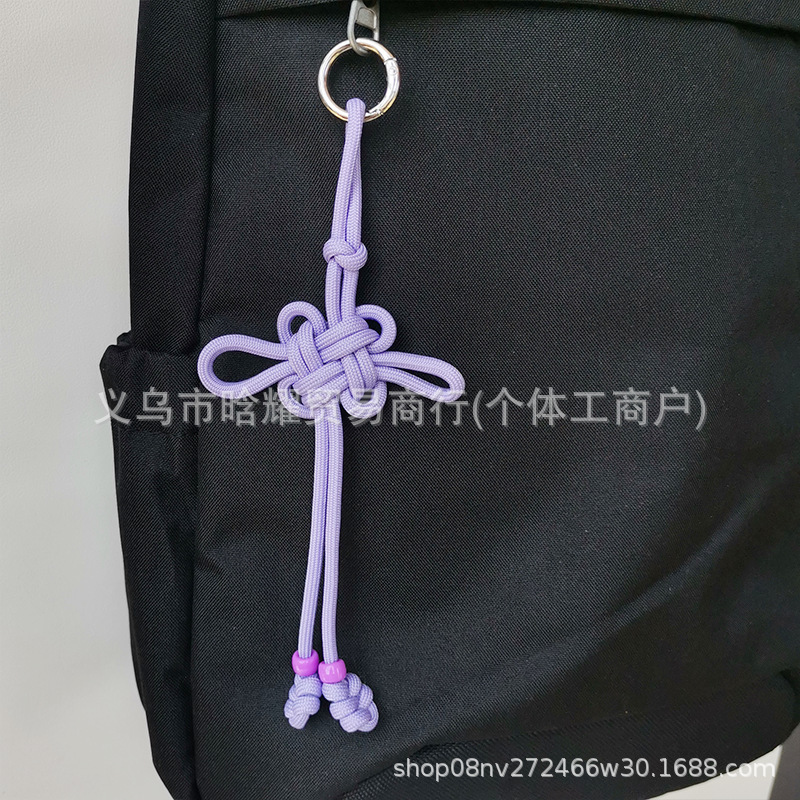 吉祥中国结包包挂件高颜值miu系手工编绳中国风手机壳钥匙扣挂饰|undefined