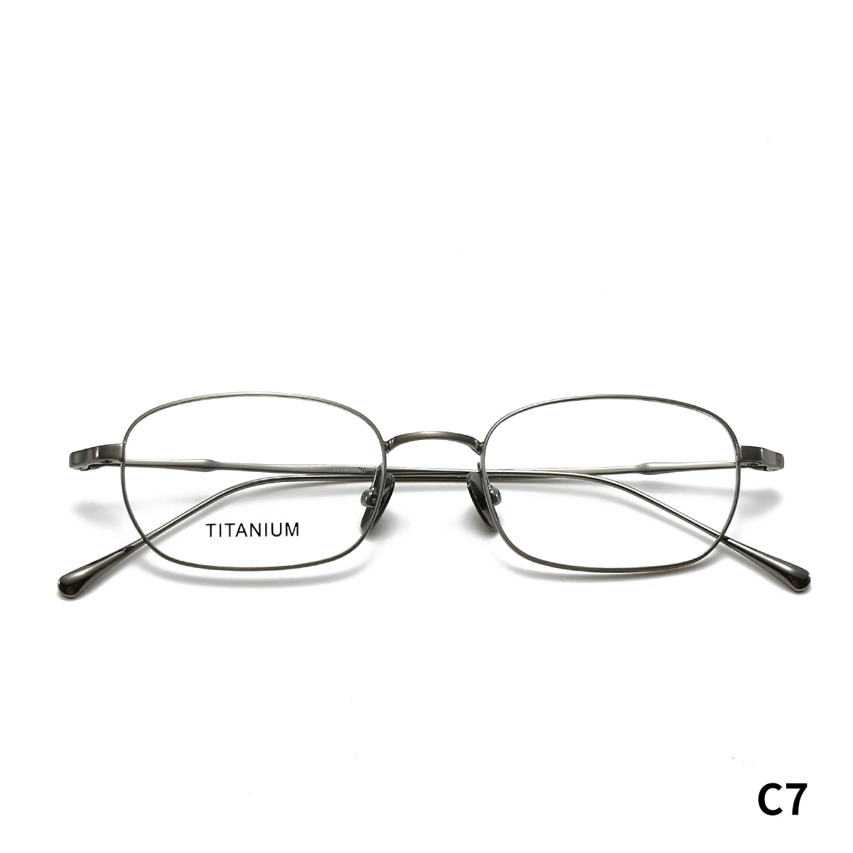 STUDIOMUKU gafas de madera cool elípticas cómodas ultraligeras marcos de gafas de titanio puro retrógrado diseño de marcos de gafas de marco pequeño