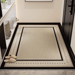 贅沢な玄関のシルクの床マットは汚れに強くて、PVCの足マットを管理しやすいです。