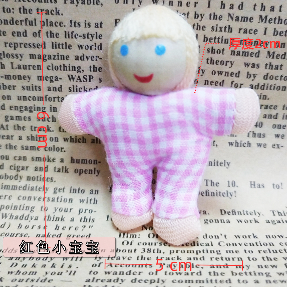 Cross-border best-selling wooden doll family set, doll with movable joints, baby with double ponytails, standing pose