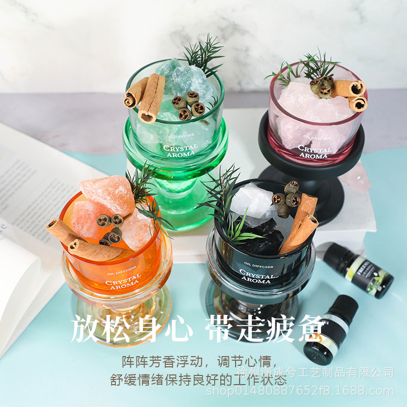 高颜值蜡烛玻璃烛台杯家用装饰新款香薰蜡烛杯精致加厚烛台玻璃杯|undefined
