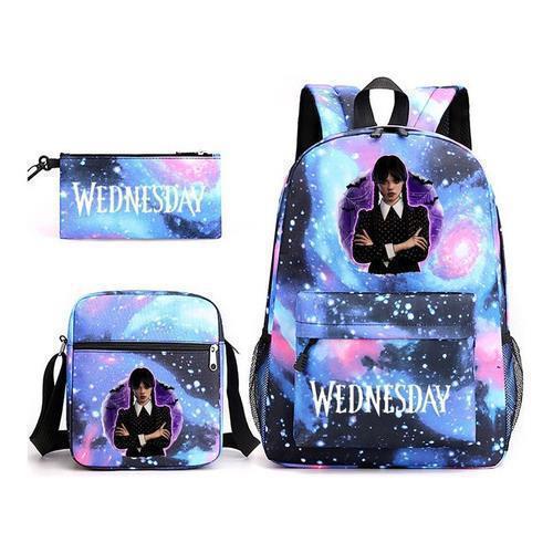 Mochila de tres piezas, mochila para hombres y mujeres, mochila a prueba de salpicaduras [una también es precio al por mayor] mochila de espalda protectora