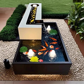 喷泉水景;屏风、隔断类