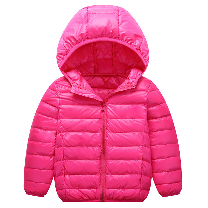 Rose-red cotton coat