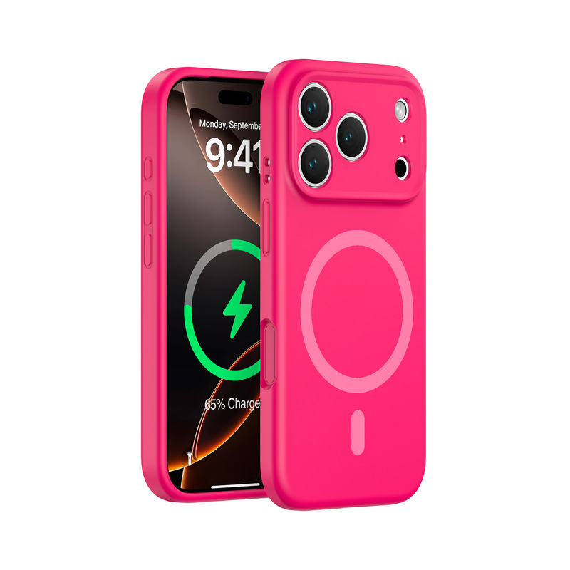 适用苹果17promax手机壳强力磁吸液态硅胶肤感iPhone16防摔保护套|undefined