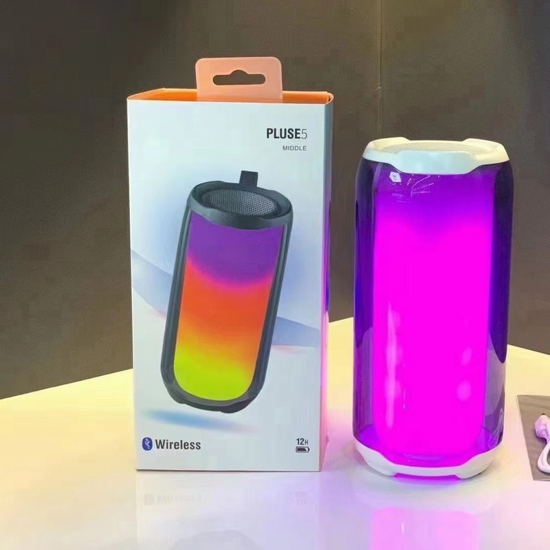 小さな脈動 5 ワイヤレス Bluetooth スピーカーポータブル LED まばゆい色の雰囲気ライトホーム Pulse5 ミディアム|undefined