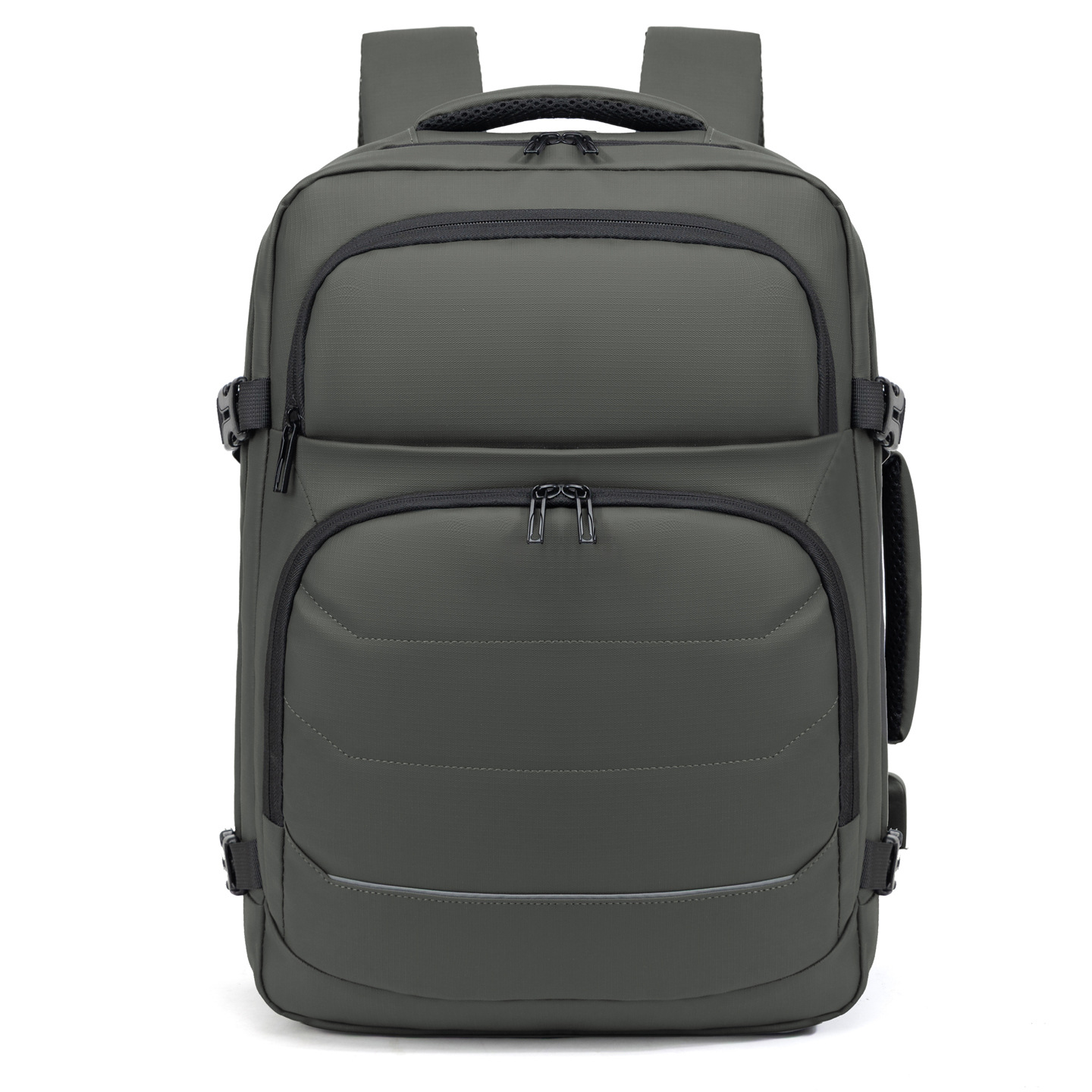 Mochila multifuncional nueva gran capacidad color sólido a prueba de rociadores mochila de computadora de negocios colgar tirón bolsa de viaje