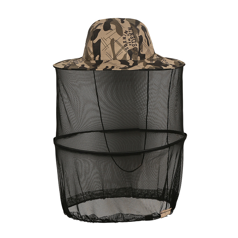 Anti-mosquito sunscreen shawl hat sunshade beekeeping hat summer fishing fisherman hat windproof mask for men and women