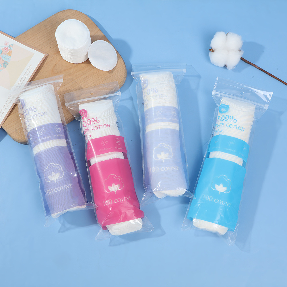 Amazon algodón de maquillaje plano desechable, algodón de maquillaje redondo, algodón de maquillaje húmedo especial para la piel sin flocos