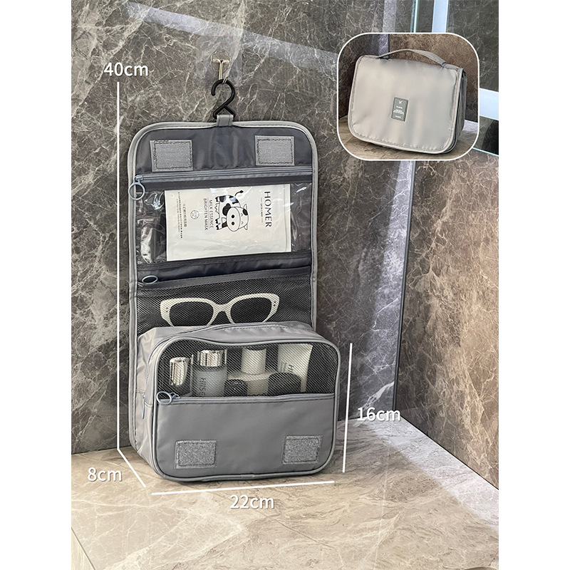 2024 nueva bolsa de maquillaje portátil de gran capacidad para mujeres bolsas de almacenamiento plegables para productos de cuidado de la piel de viaje bolsas de lavado bolsas de almacenamiento