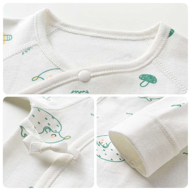 Bebé recién nacido Ropa Primavera, Otoño e Invierno masculino y femenino recién nacido base 0 caliente 3 meses puro algodón monje traje bebé mono image 4