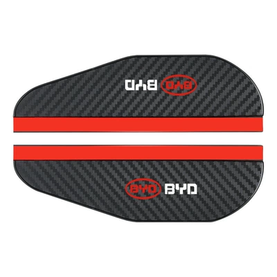 Pattern Car Rain Shield Car — Rearview mirror rainproof sticker - rain-eyebrow-carbon-fiber-pattern-model-byd-pair-set