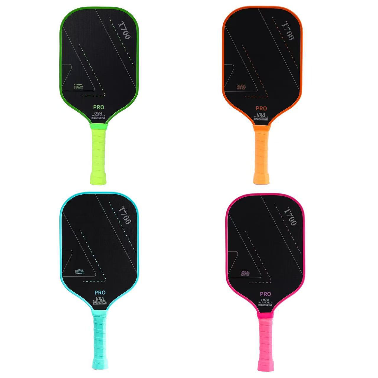 Toray T700 Carbon Fiber Pickleball Racket Cloth Texture with High Friction 16mm Competition Training Racket Carbon Fiber