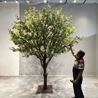 仿真桃金娘树假树室内氛围造景商场酒店餐厅商业空间景观装饰定制