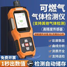 便携式可燃气气体检测仪手持式氧气浓度硫化氢氢气探测报警器