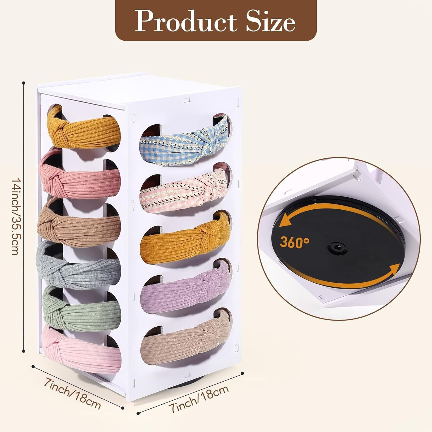Modern Simple Hairband Storage Rack Multi-Layer Rotatable Hairband Display Rack Hair Accessories Storage Rack Storage Rack