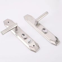 厚不锈钢防盗门把手锁门把手配件进户门拉手柄面板入户门加厚