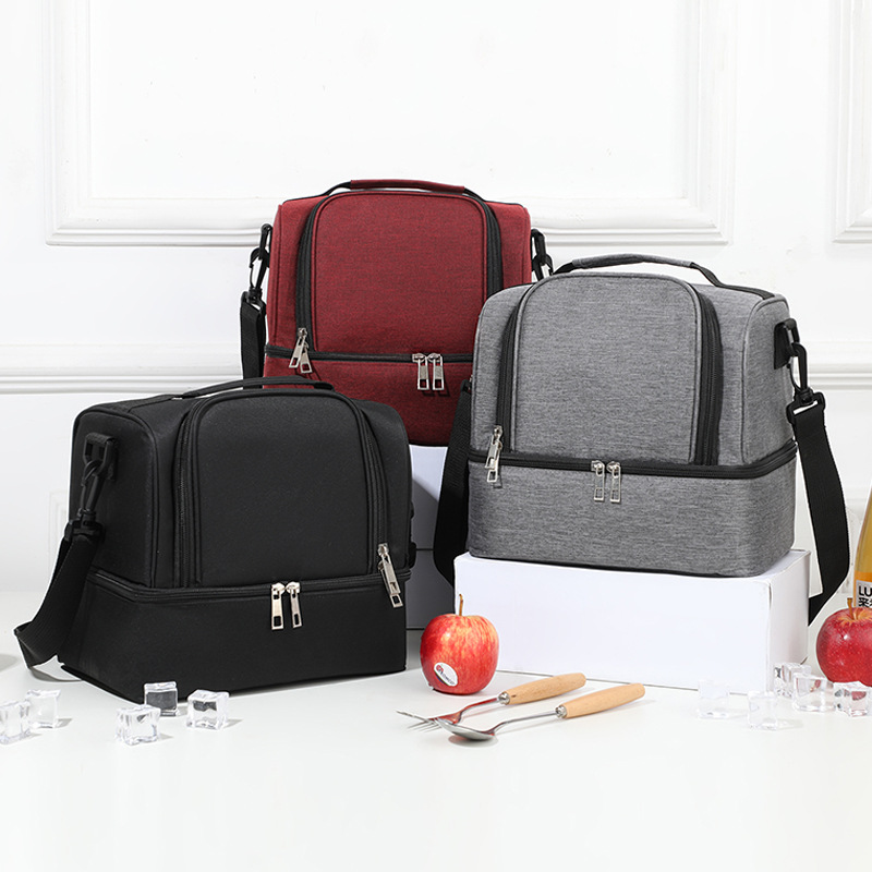 Nueva bolsa de aislamiento de tela Oxford gruesa, bolsa de picnic, bolsa bento con arroz, bolsa de almuerzo, bolsa de hielo al aire libre, bolsa de leche trasera, fresca