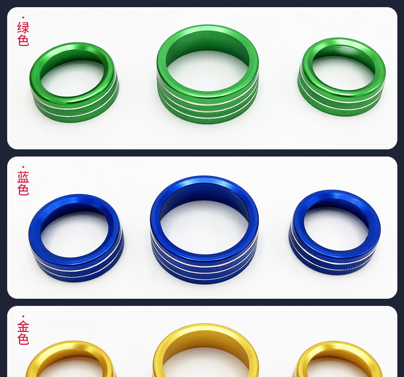 Suitable for 15-20 Dodge Durango Challenger Car Central Air Conditioning Knob Ring Decorative Ring Interior