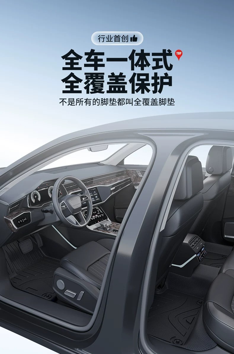Suitable for 26 Models of Song Pro Ultra Ev, Full Surround Tpe Eco-Friendly High-End Floor Mats for Interior Modification