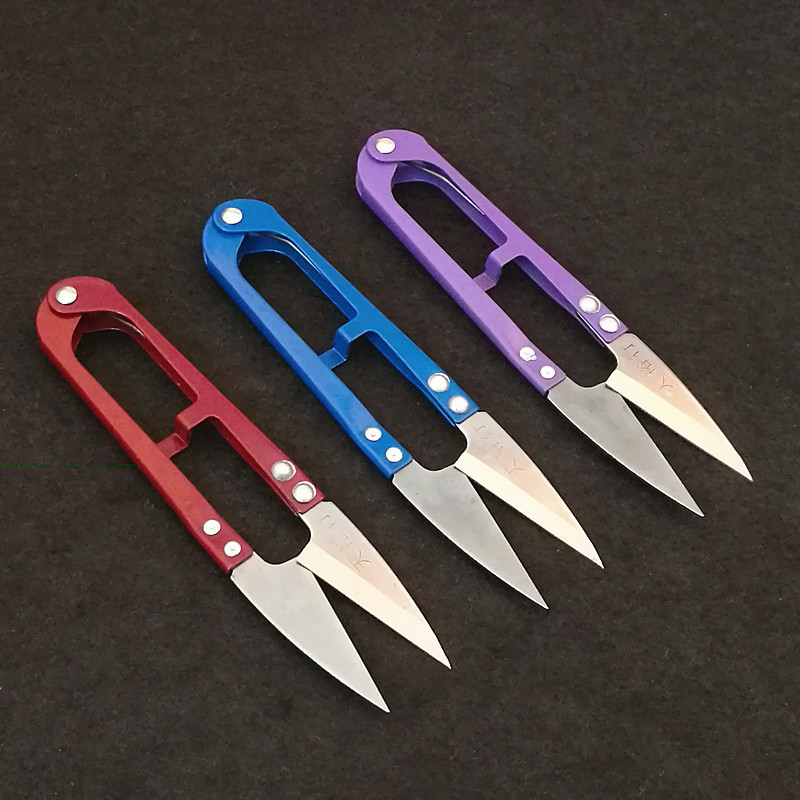 大号纱剪强力弹簧纱剪U型剪线头小剪刀大纱剪12.5CM直销批发