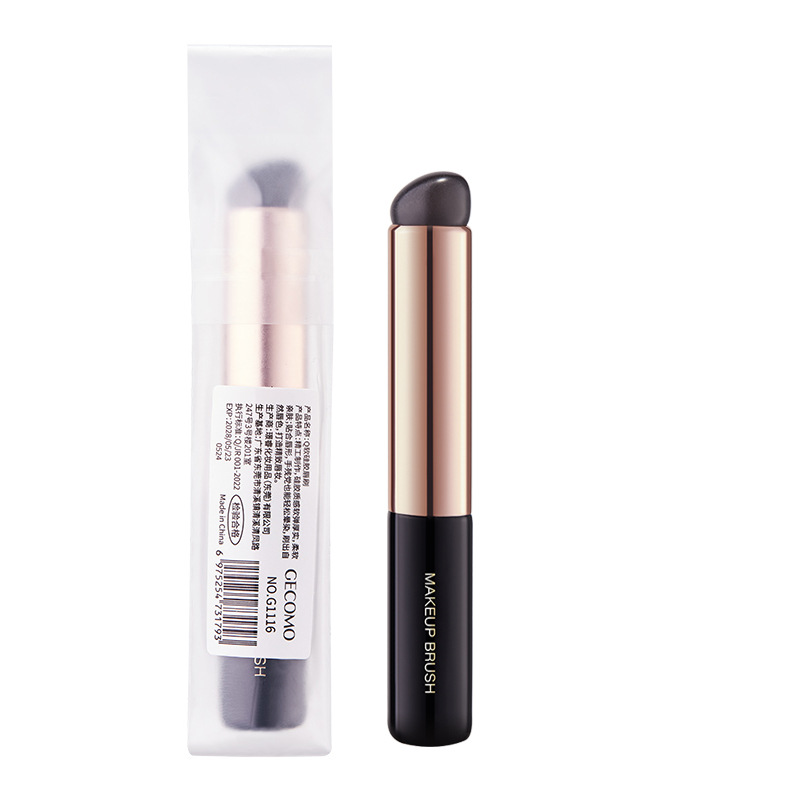 GECOMO silicona cabeza redonda labio cepillo Natural Q suave lápiz labial pincel corrector cepillo especial flor maquillaje cepillo