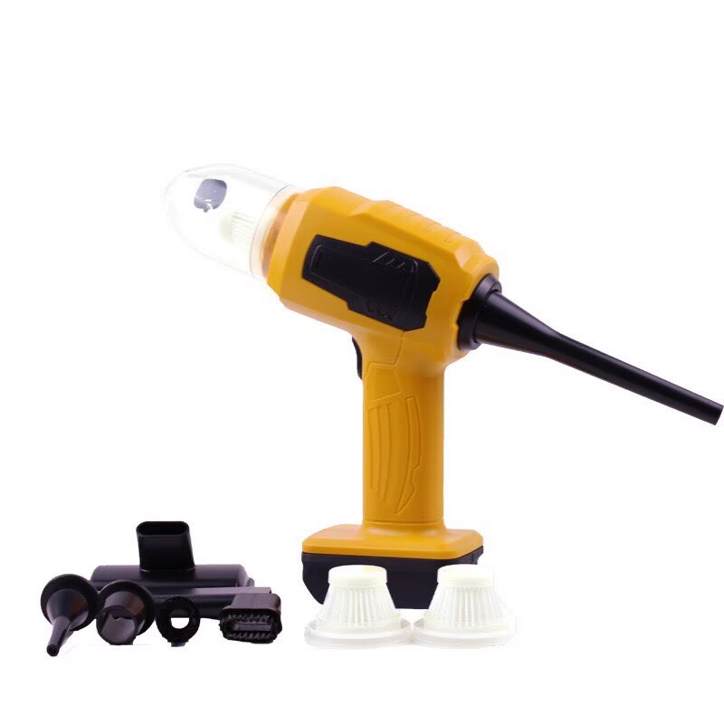 Cross-border car vacuum cleaner, handheld, small, super powerful, wireless charging, dual-use for home suction and blowing, wireless high-power fan