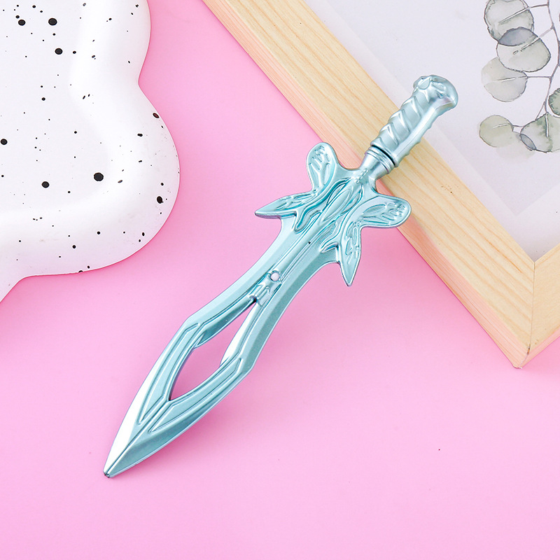 Pluma de góner de espada de mariposa creativa papelería linda estudiante premio regalo herramienta de escritura pluma de agua pluma de firma de oficina