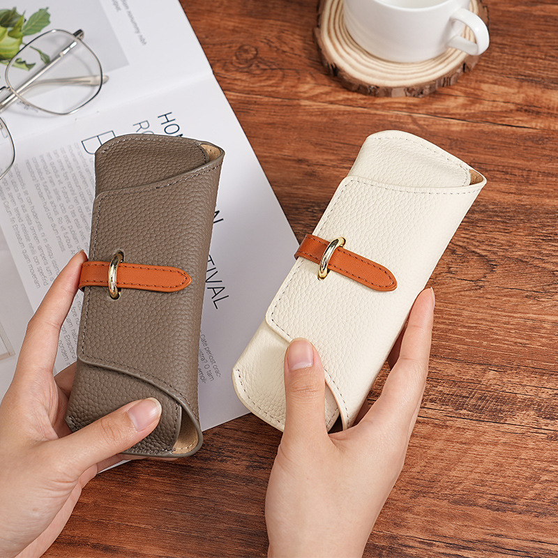 Portable Glasses Pouch Ins-Style Glasses Case Anti-Pressure Sunglasses Storage Bag Trendy Women's Prescription Glasses Protective Case