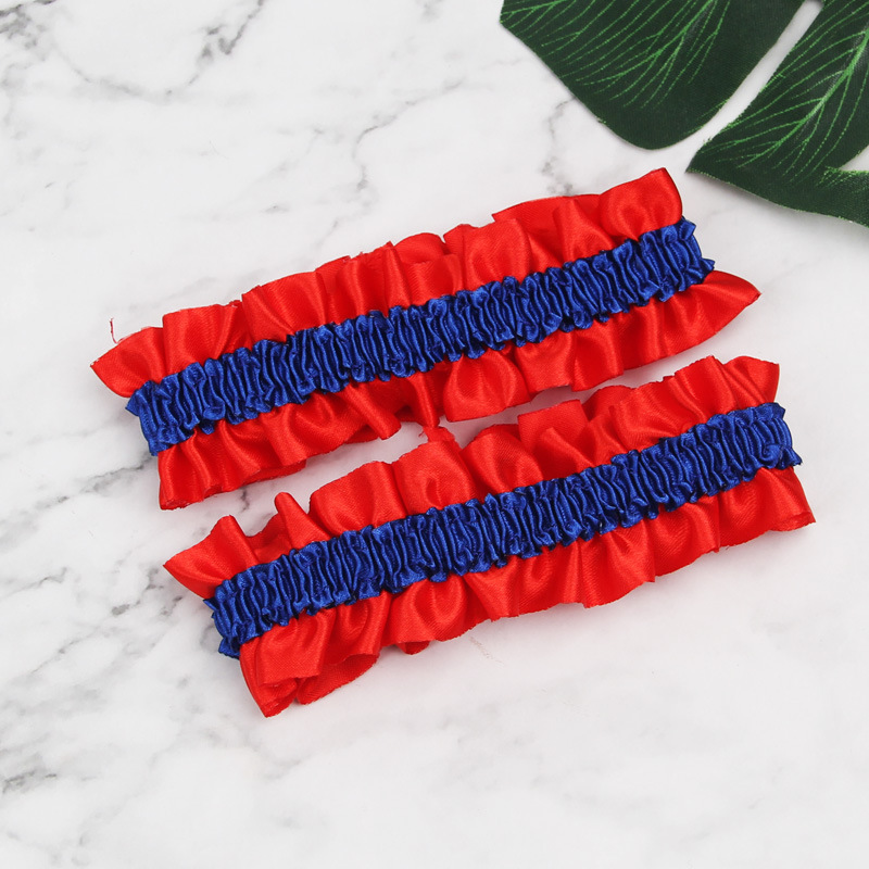 빨간색 하단 사파이어 블루