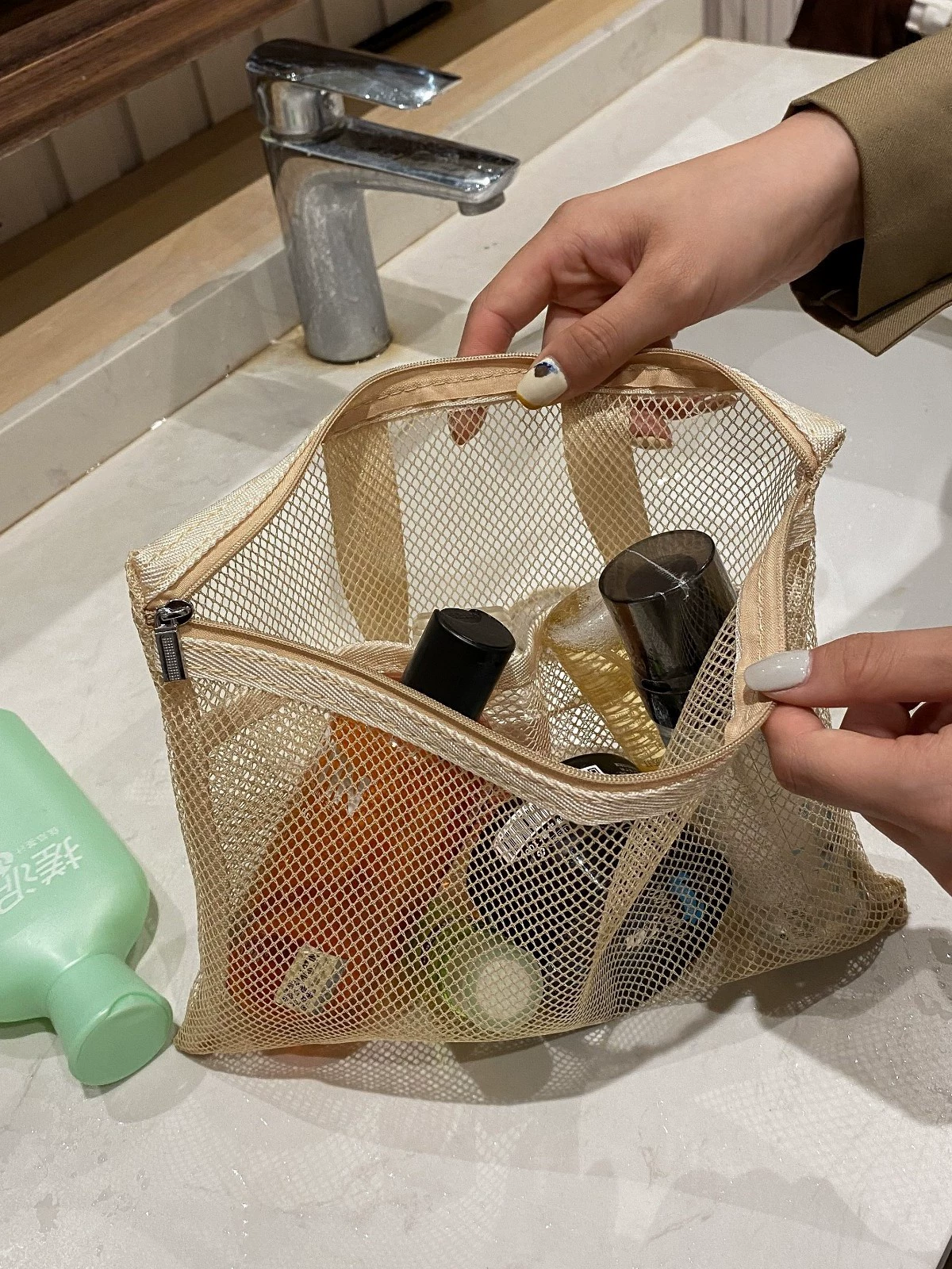 Фирменный портативный косметичка, универсальная organizer bag, сумка для хранения, оптовая торговля