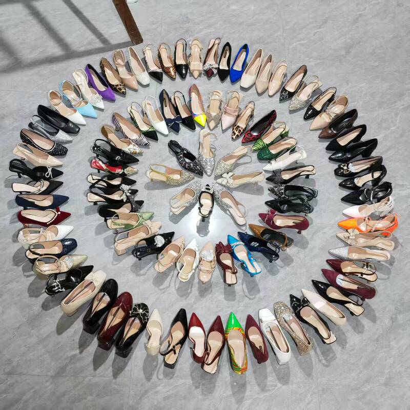 New Style Pointed-Toe High Heels, Comfortable and Not Tiring for the Feet, Hard-Soled Heels in Various Styles, Mature and Elegant High Heels Wholesale New Style Pointed-Toe High Heels, Comfortable and Not Tiring for the Feet, Hard-Soled Heels in Various Styles, Mature and Elegant High Heels Wholesale