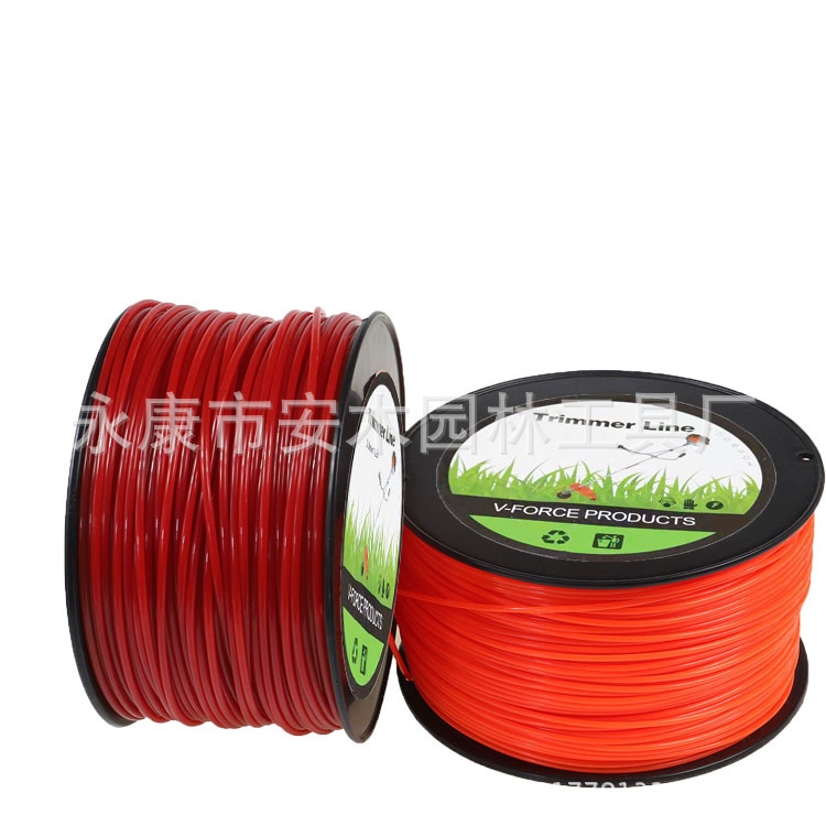 跨境供应割草机全自动耐磨2.4MM*3LB圆形尼龙打草绳卷轴 通用配件