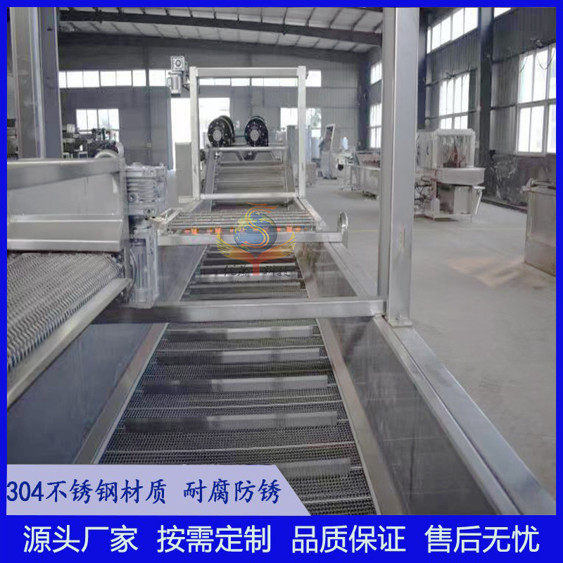 山野菜气泡翻浪清洗机 全自动净菜清洗机 毛菜气泡清洗线