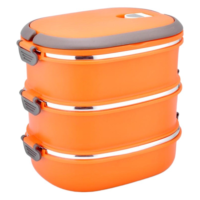 Lonchera de Acero Inoxidable para Estudiantes, Caja de Almacenamiento de Alimentos con Aislamiento de Doble Capa, Lonchera Bento Rectangular de Múltiples Compartimentos con Impresión de Logotipo