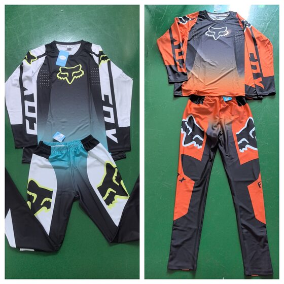 2025 New Fox Off-Road Downhill Suit Breathable Sweat-Wicking Quick-Drying Cycling Suit Wholesale Ready Stock