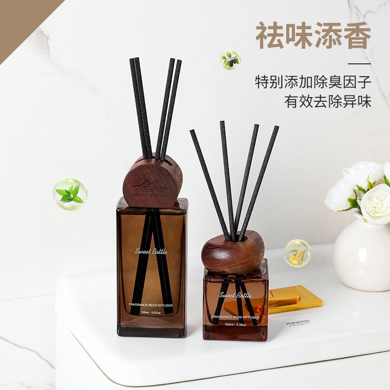 木质高级感香氛摆件酒店客厅家居持久扩香藤条无火香薰氛围感摆件|undefined