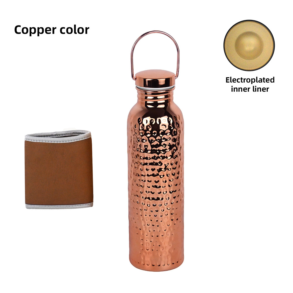 martillo de acero inoxidable hervidor deportivo transfronterizo explosivo portátil al aire libre portátil con taza de cobre galvanizado