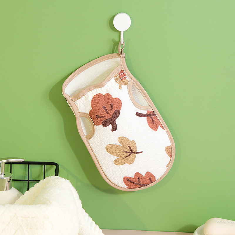 Pulgares con fugas Toalla de baño de barro con impresión gruesa fuerte de doble capa