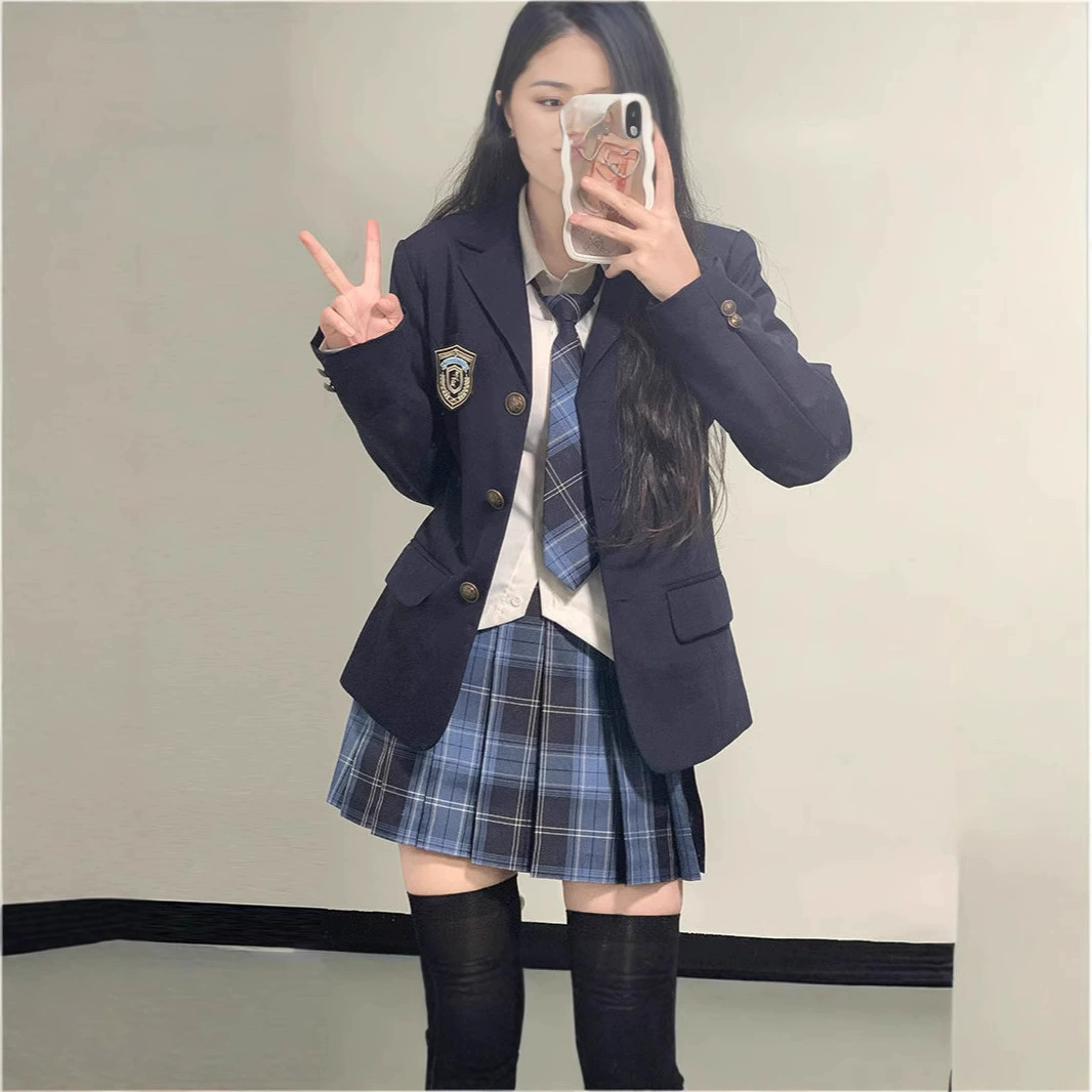 Полная пиджака для пиджака для пиджака для пиджака для осеннего оригинального колледжа Fengchawa High Academy костюм для японской школы