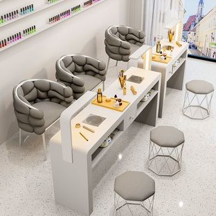 Multifunctional Manicure Table and Chair Set Special Price Economical Single and Double Light Luxury Popular Ins Beauty