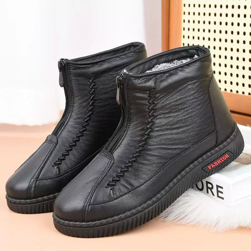 Зимний новый бархат утолщенный теплая водонепроницаемая мама обувь мягкая подошва противоскользящая пожилой мужчина хлопчатобумажная обувь женский производитель