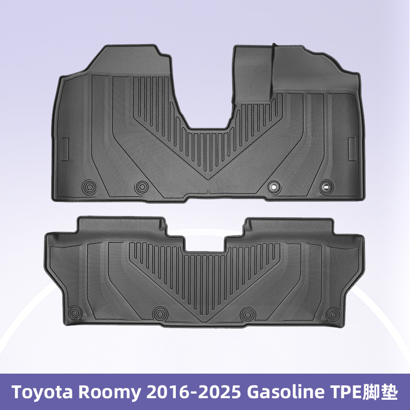 Para Toyota Roomy 2016-2025, combustible, timón derecho, material 3D para todo clima, tapetes de TPE